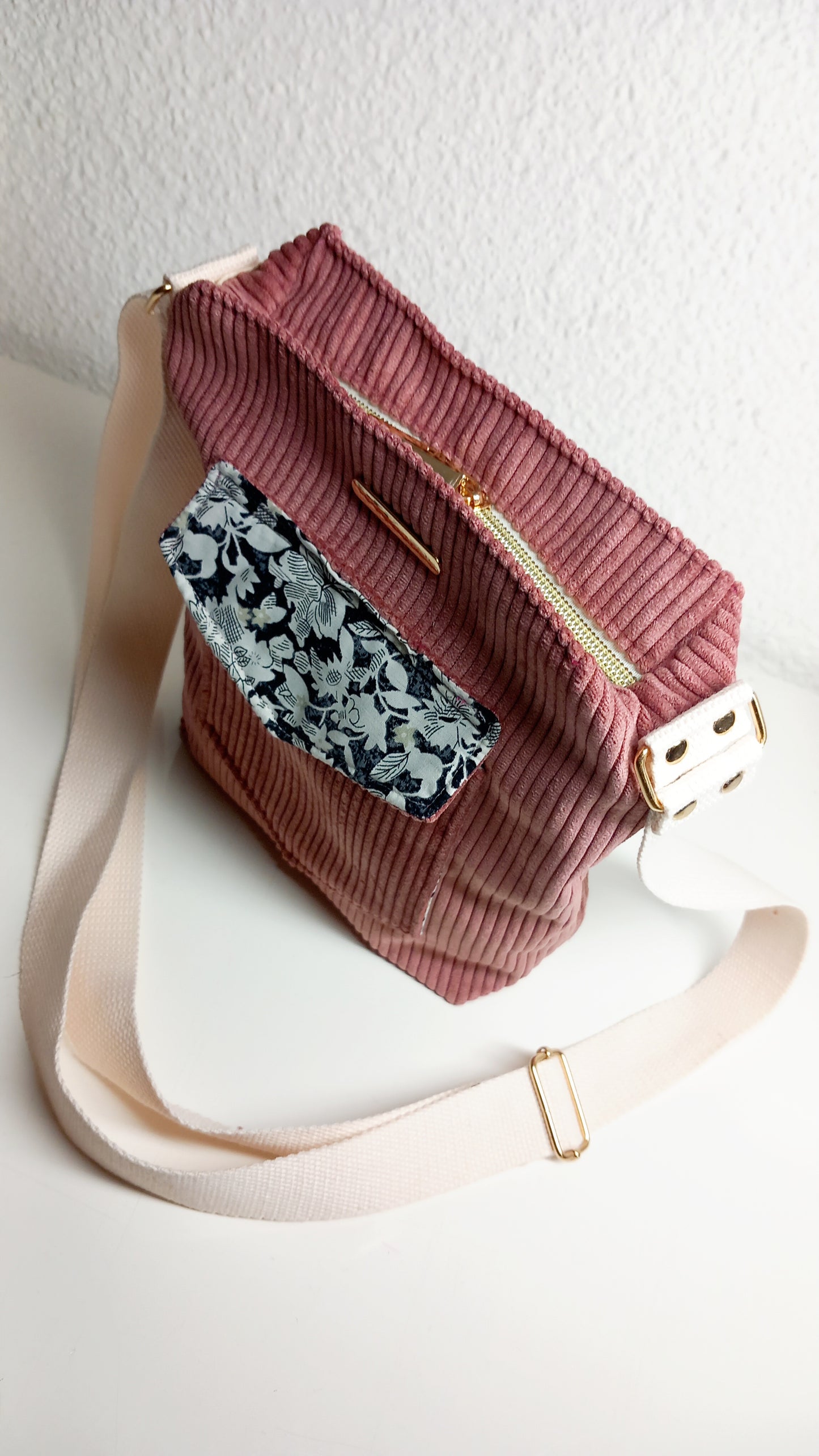 Sac bandoulière rose