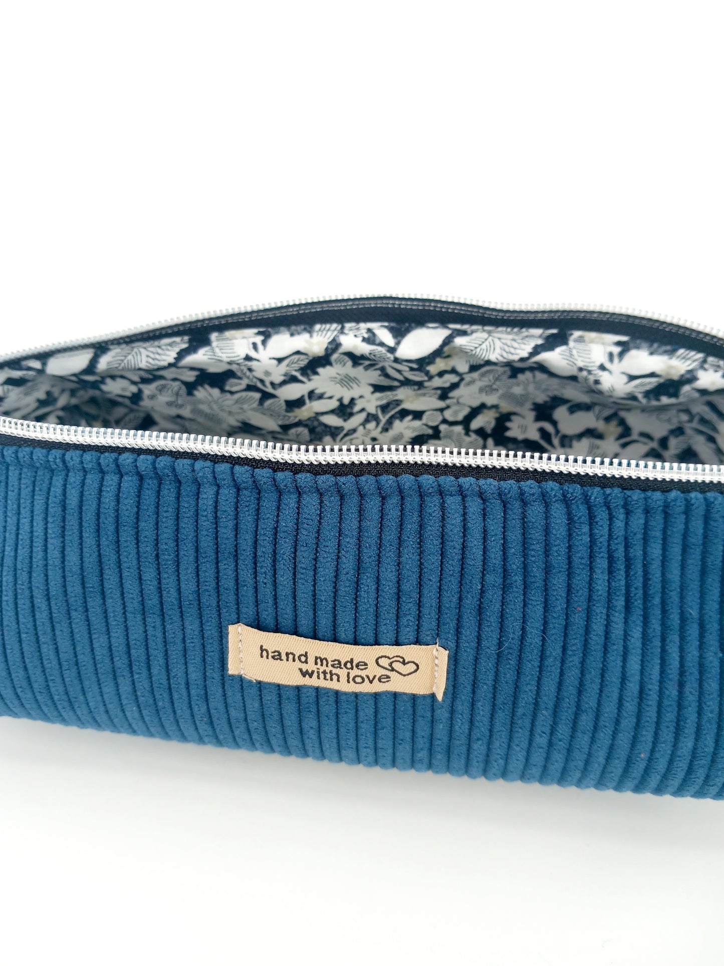 Trousse maquillage bleue