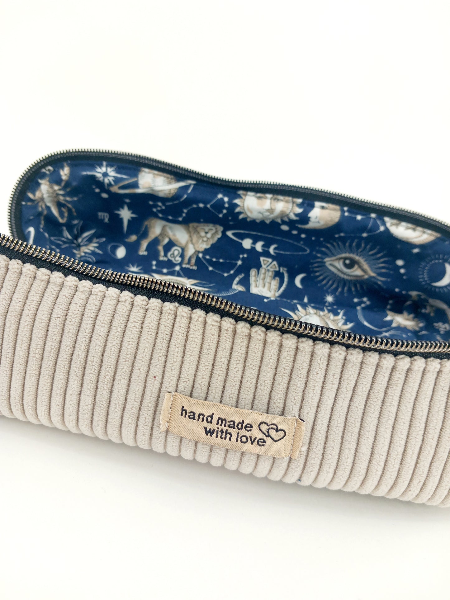 Trousse maquillage beige