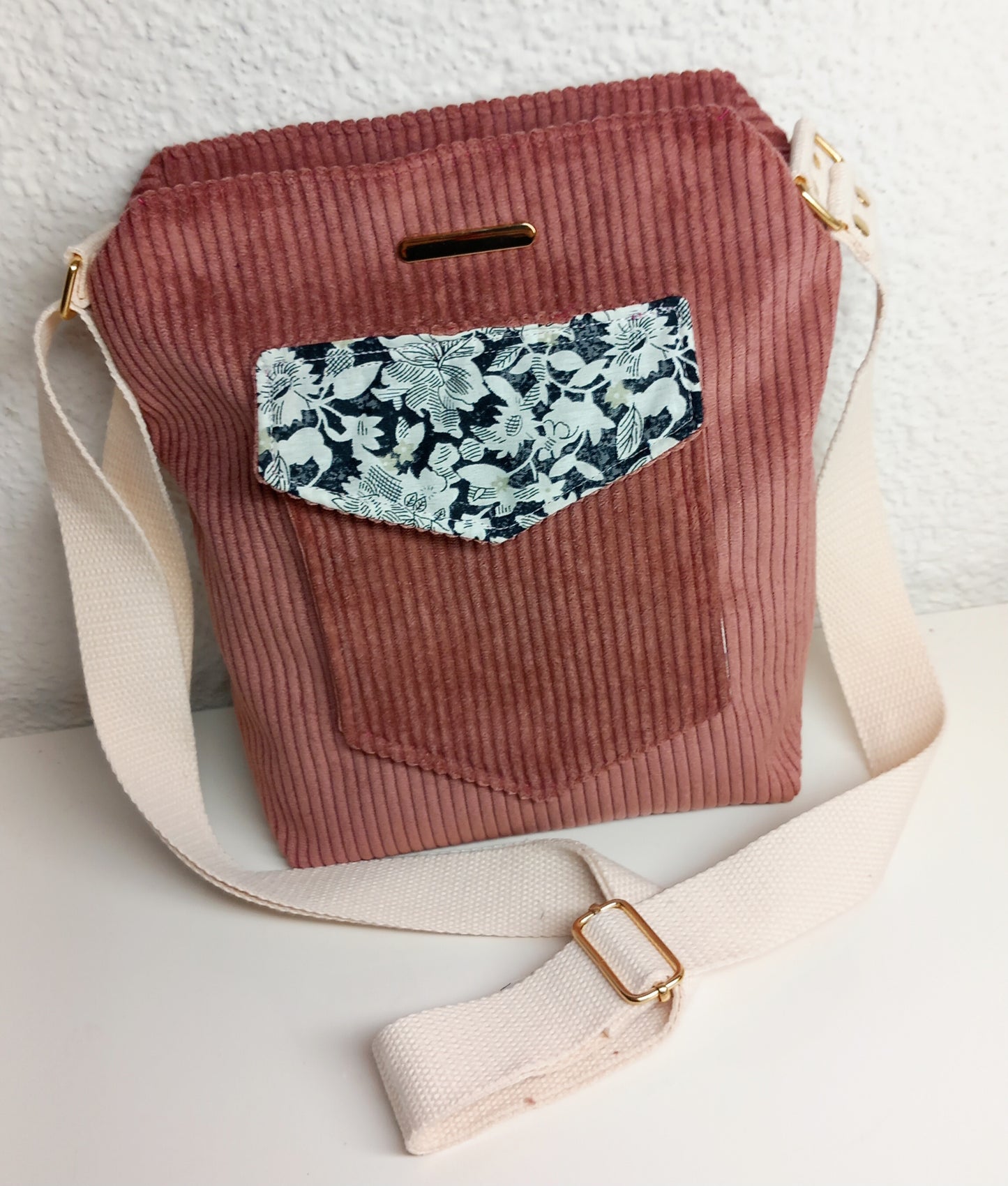 Sac bandoulière rose