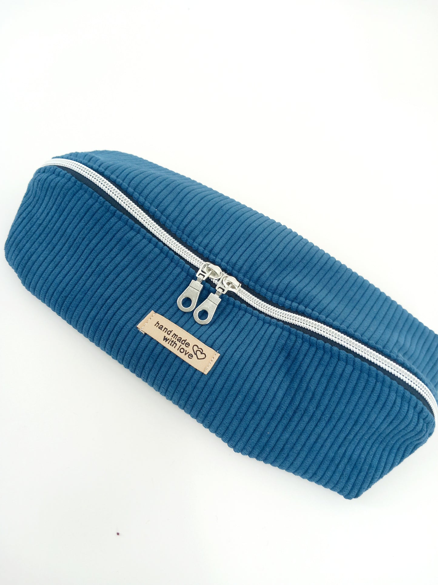 Trousse maquillage bleue