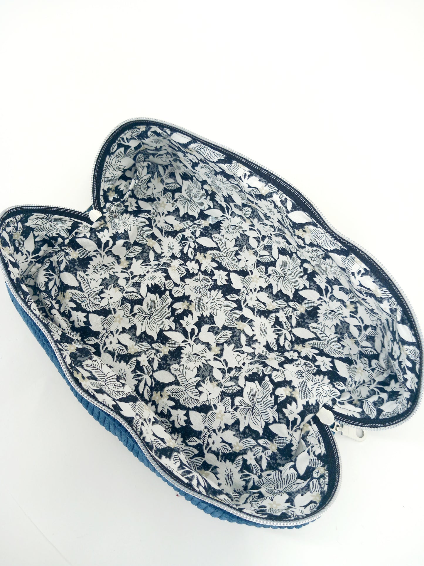 Trousse maquillage bleue