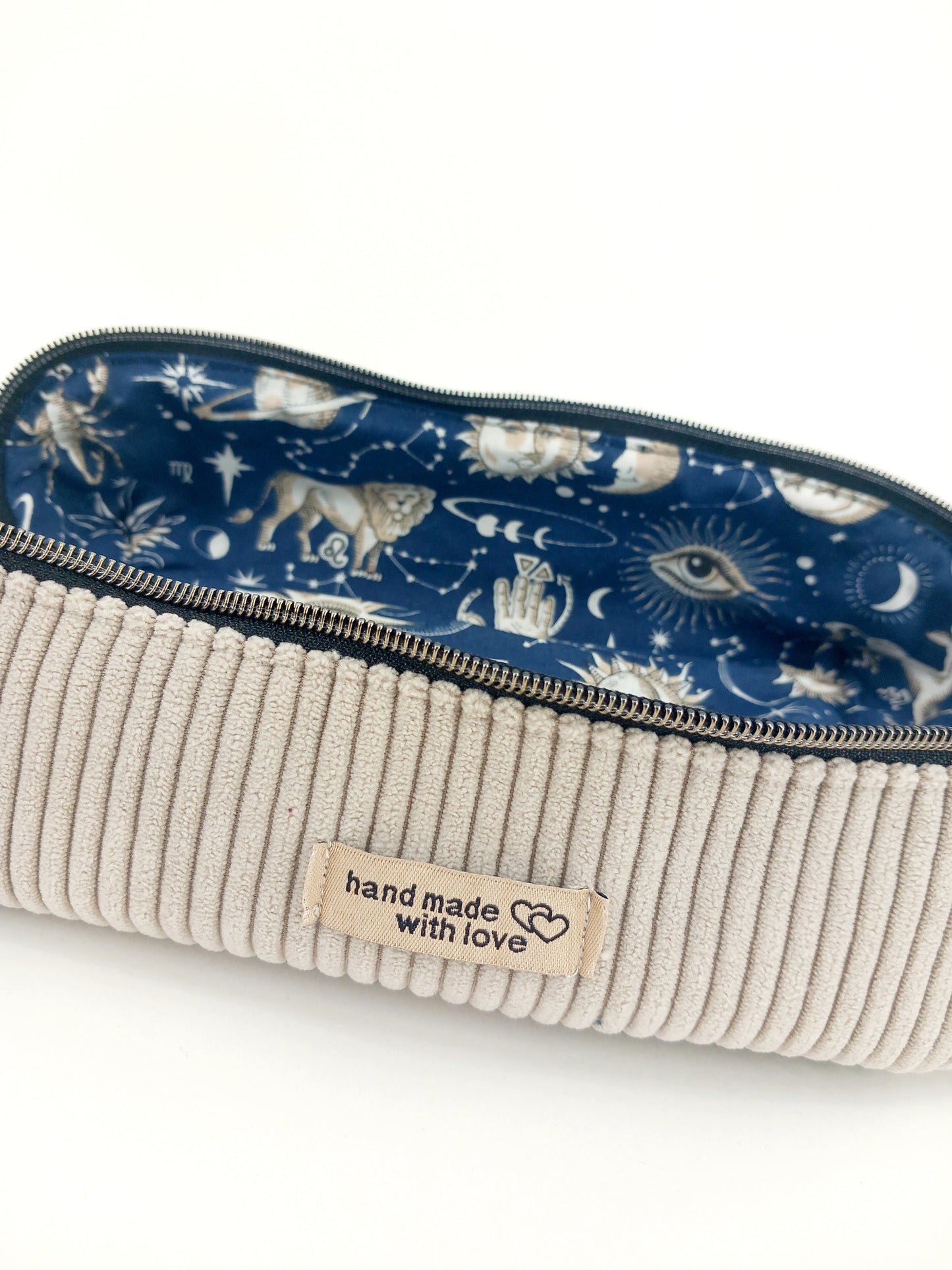 Trousse maquillage beige