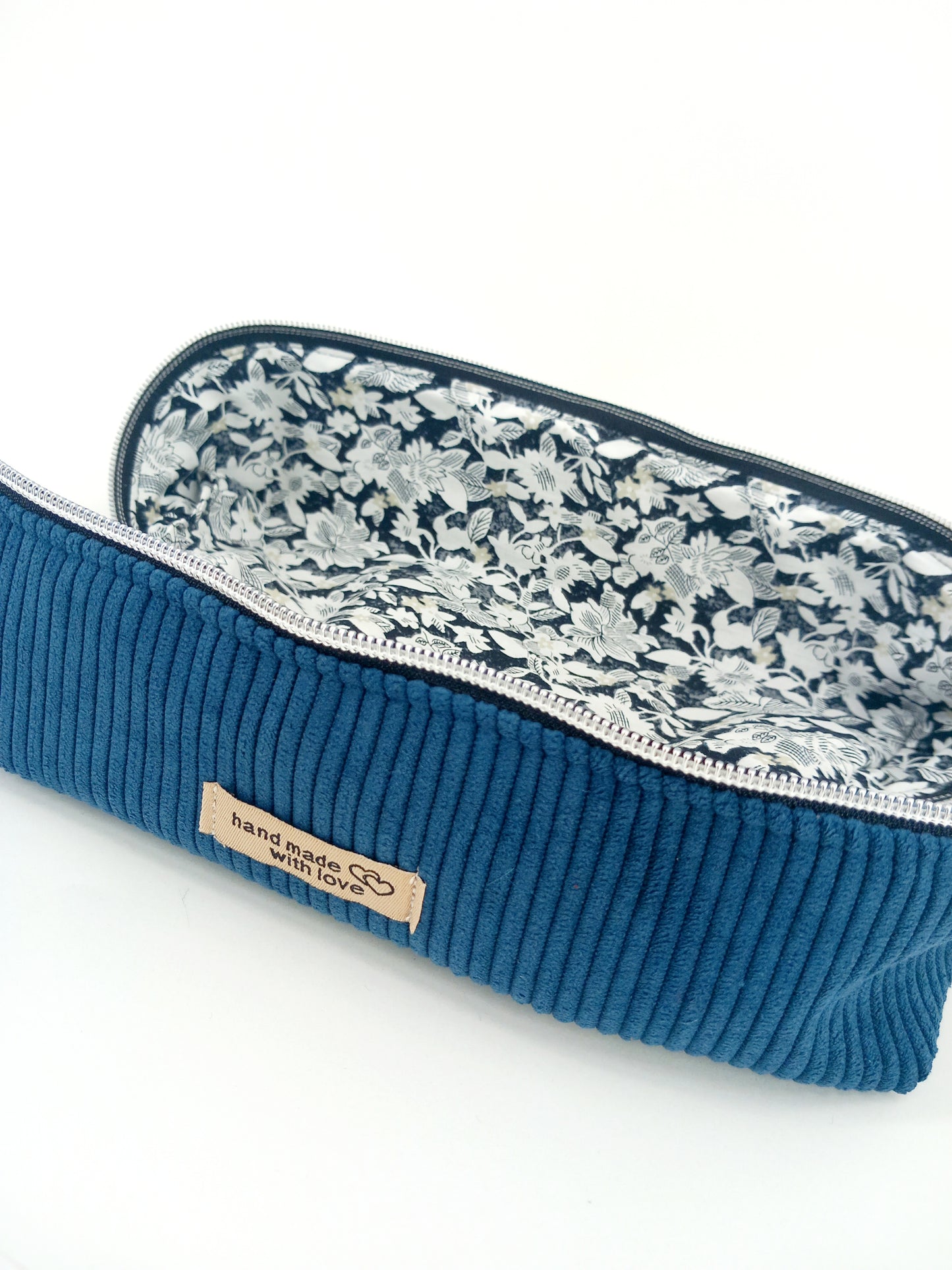 Trousse maquillage bleue