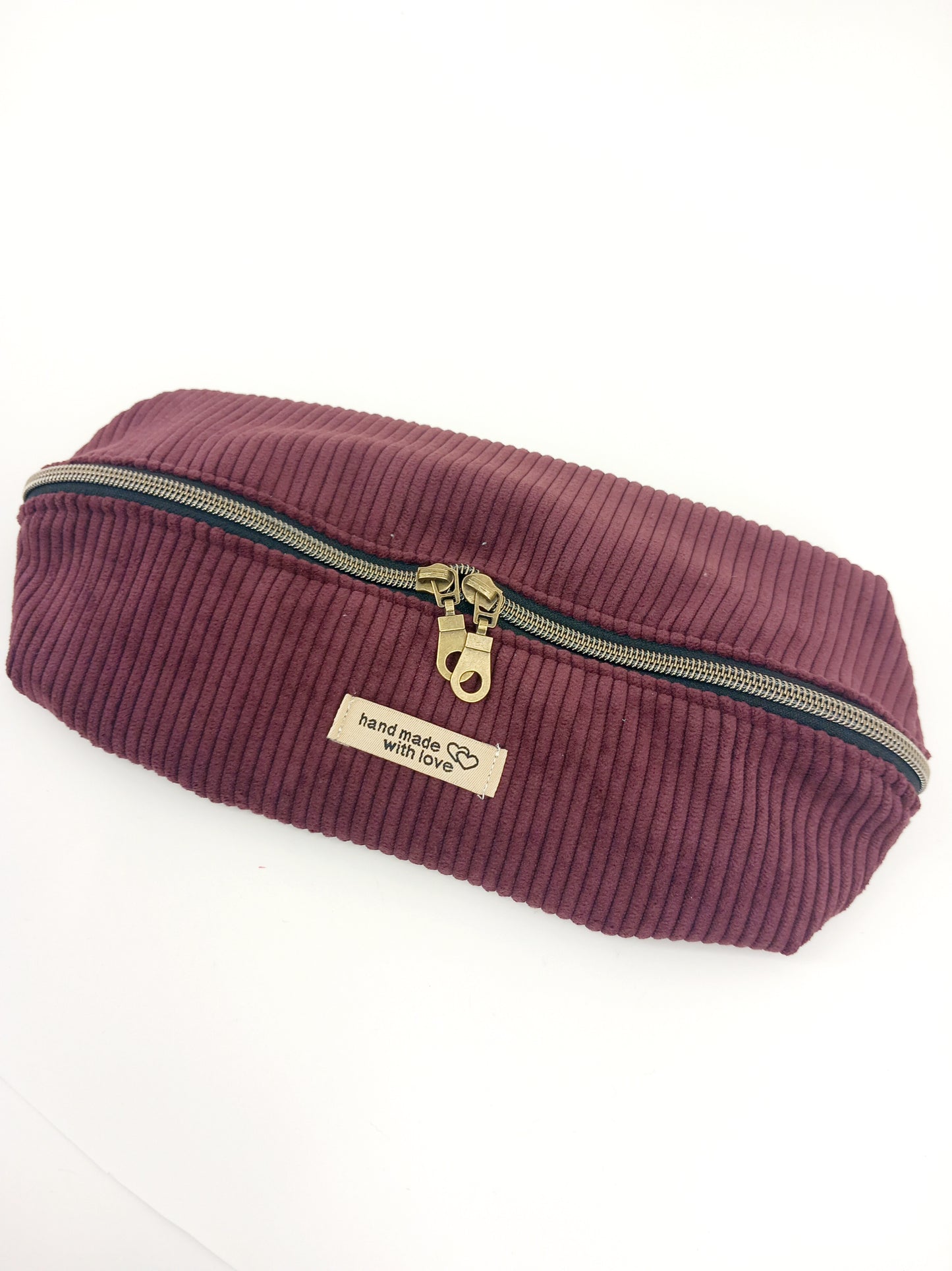 Trousse maquillage prune