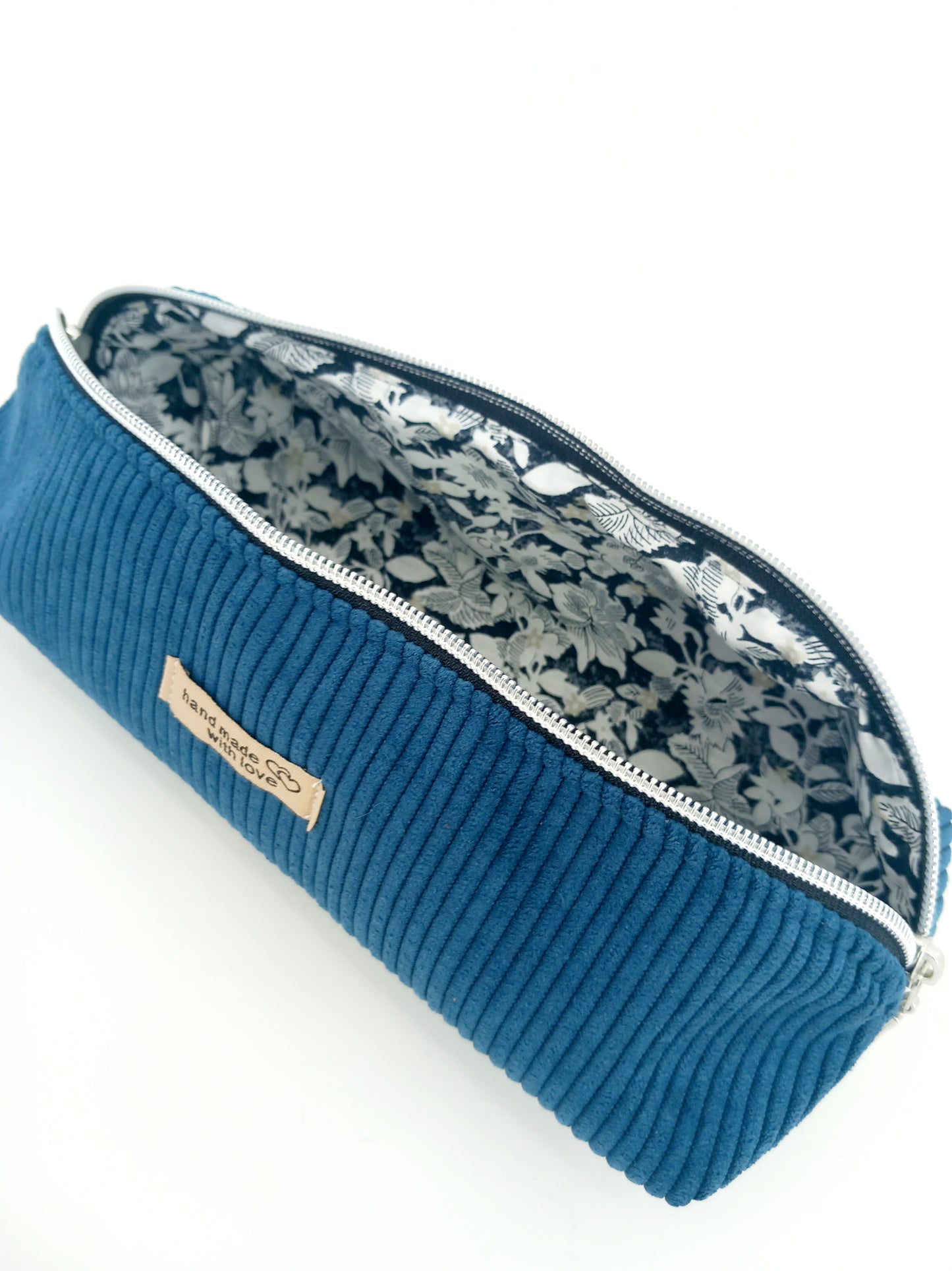 Trousse maquillage bleue
