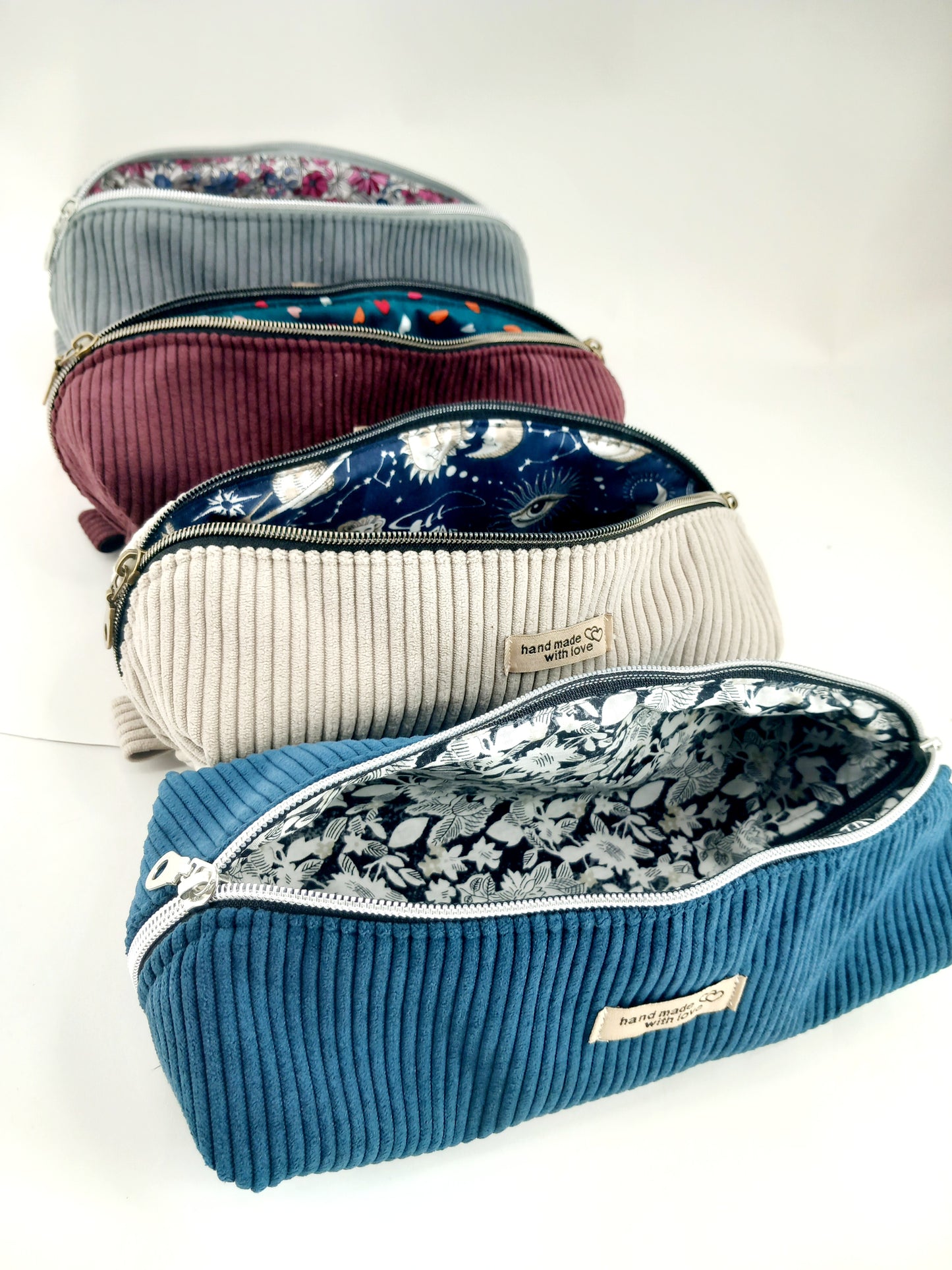 Trousse maquillage bleue