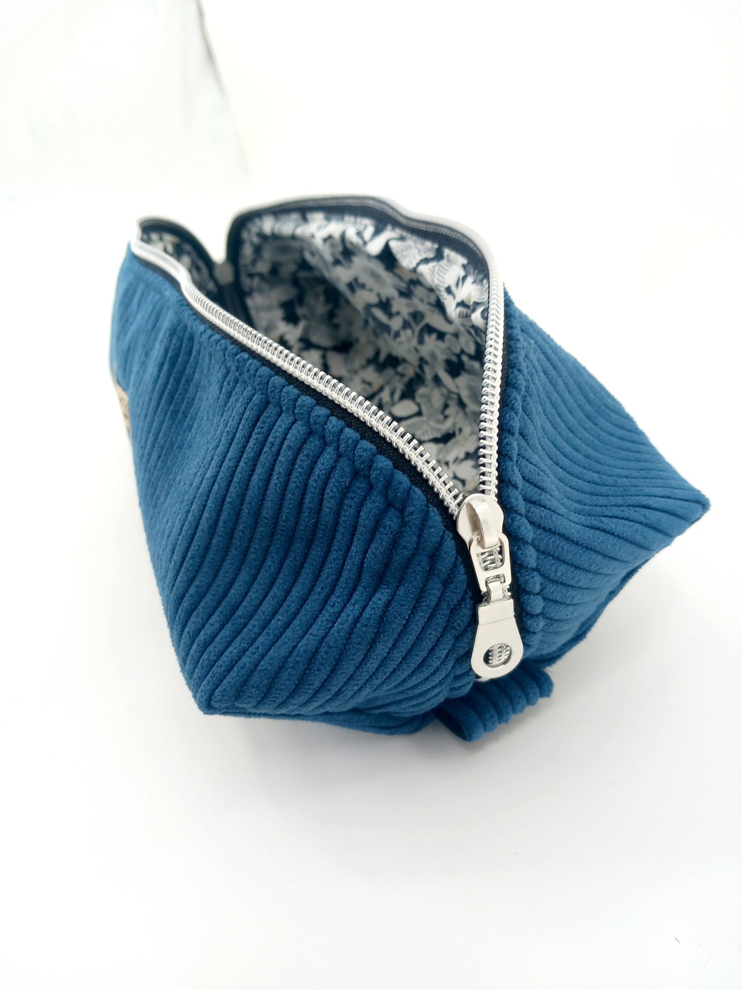Trousse maquillage bleue
