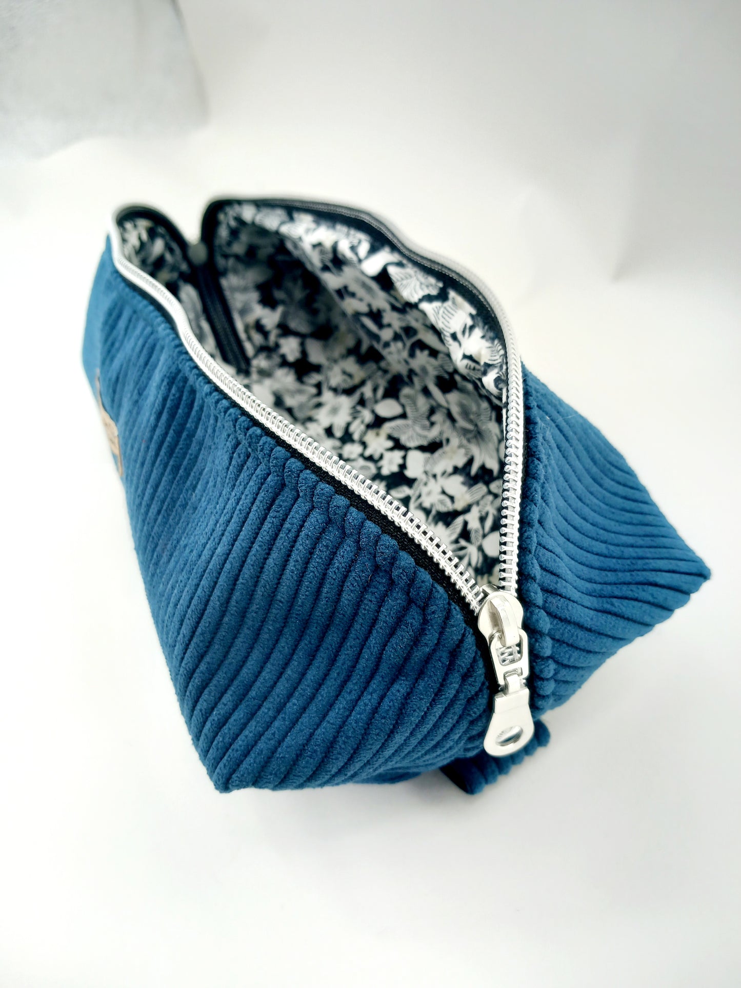Trousse maquillage bleue
