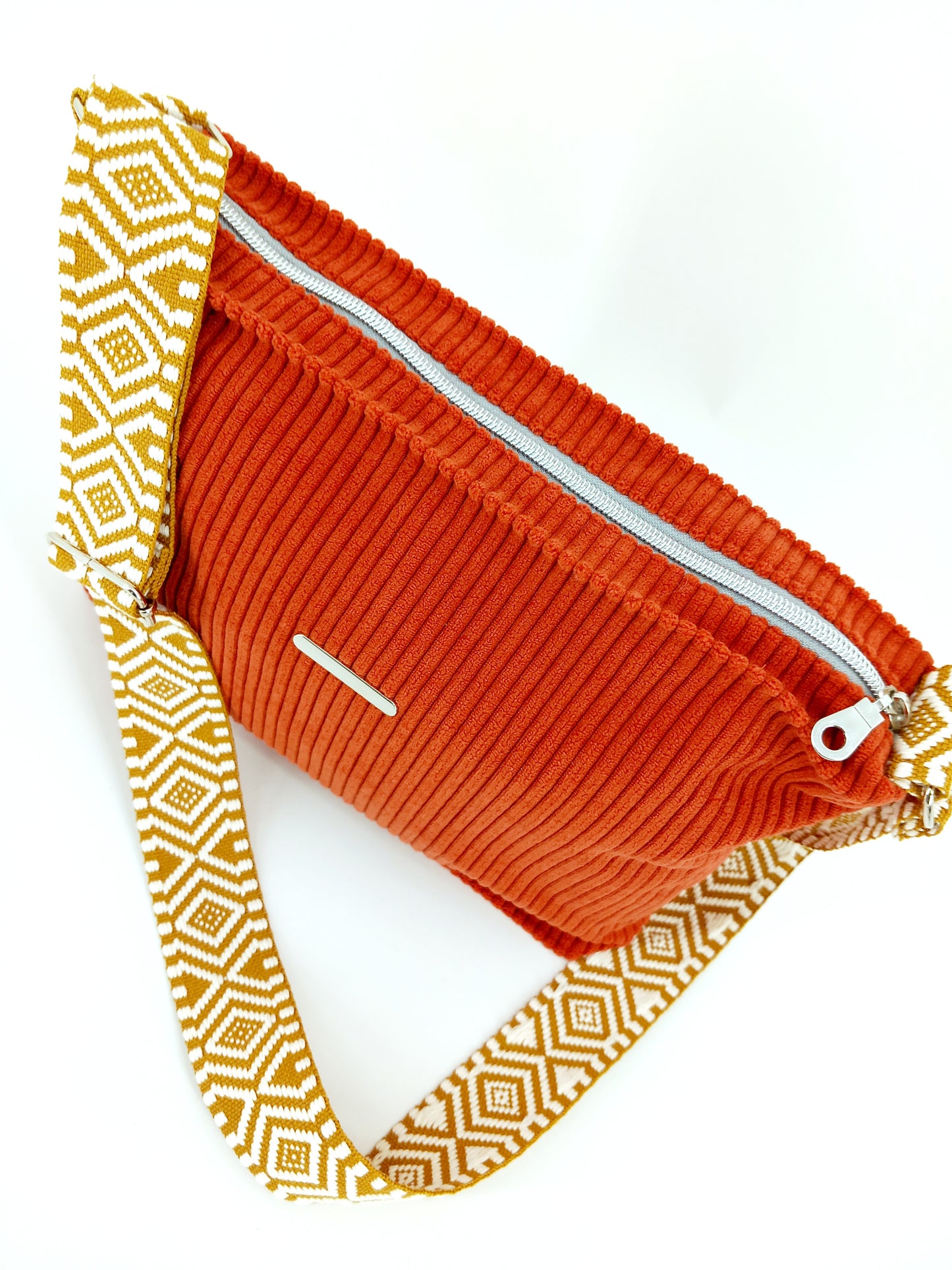 Sac bandoulière orange corail