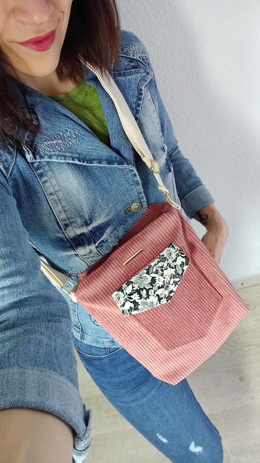 Sac bandoulière rose