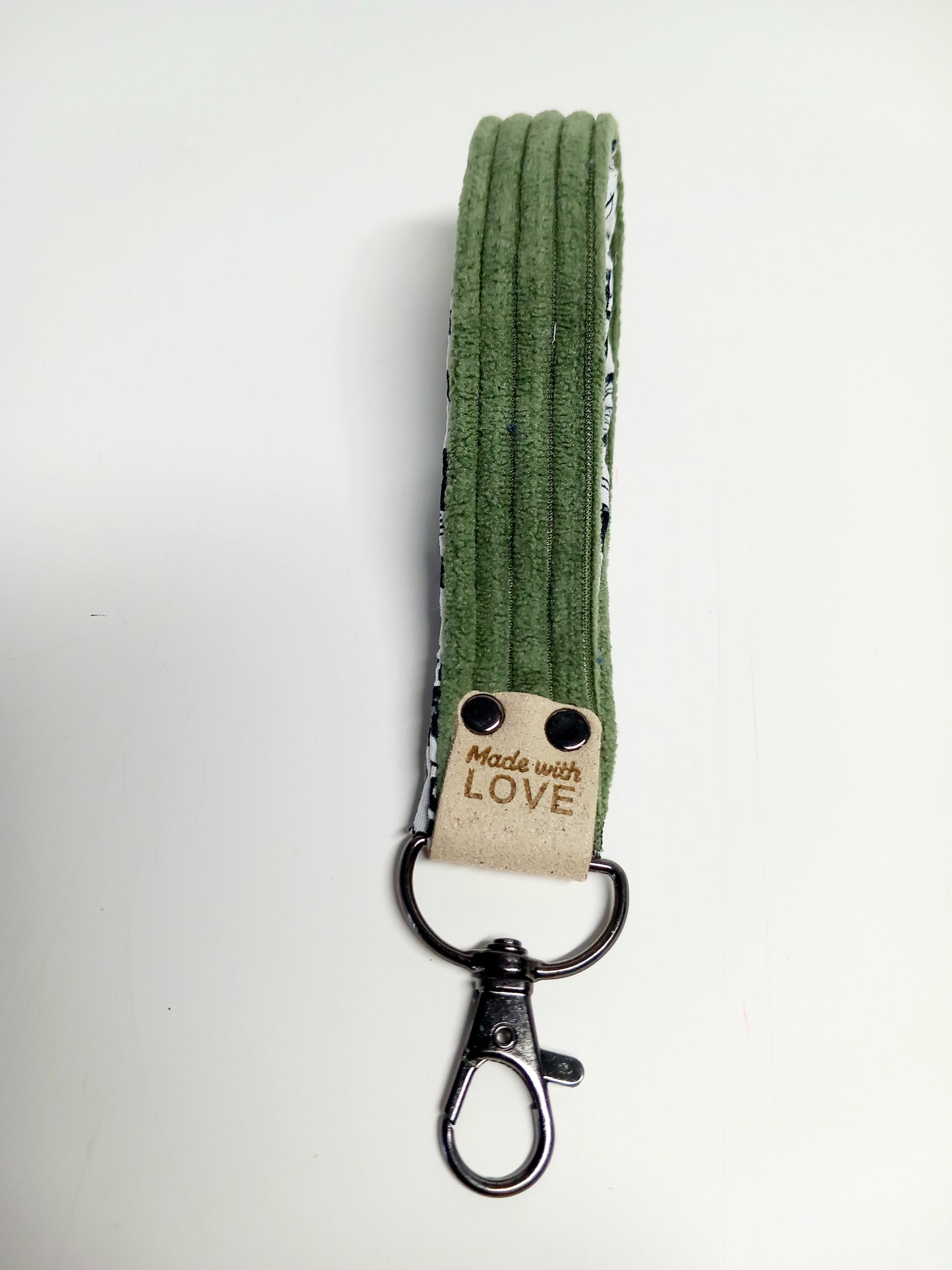 Porte-clé vert olive