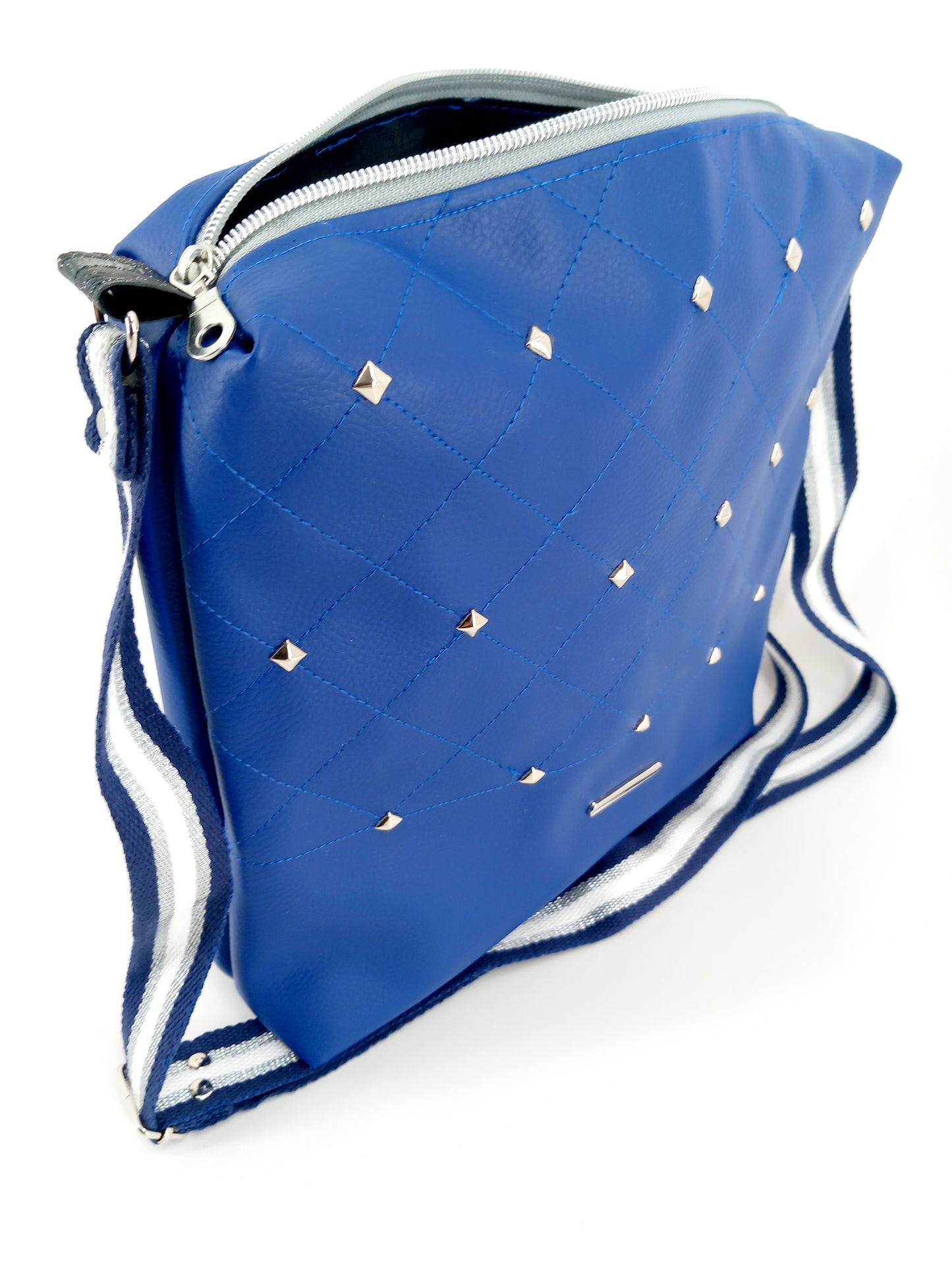 Sac bandoulière simili bleu