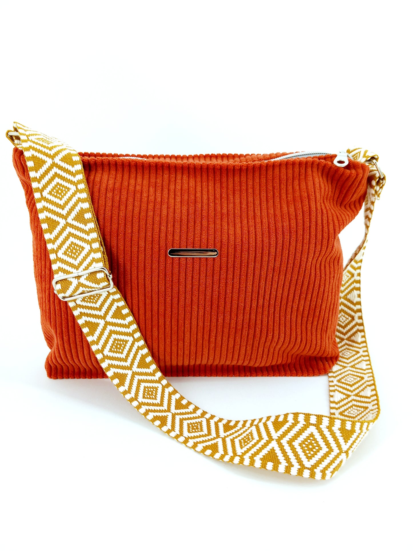 Sac bandoulière orange corail