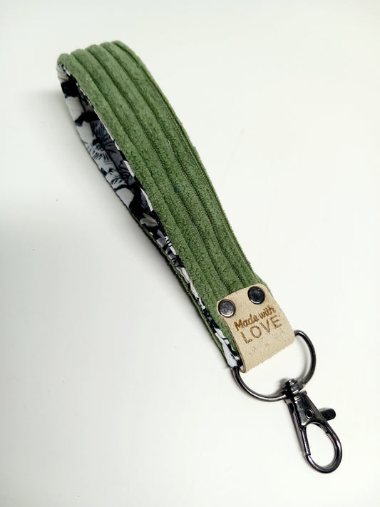 Porte-clé vert olive